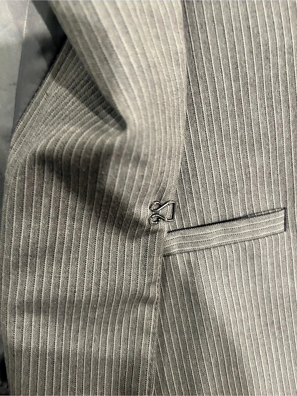 Lane Bryant Striped Blazer in Gray Size 14 Like New - Picture 5 of 5